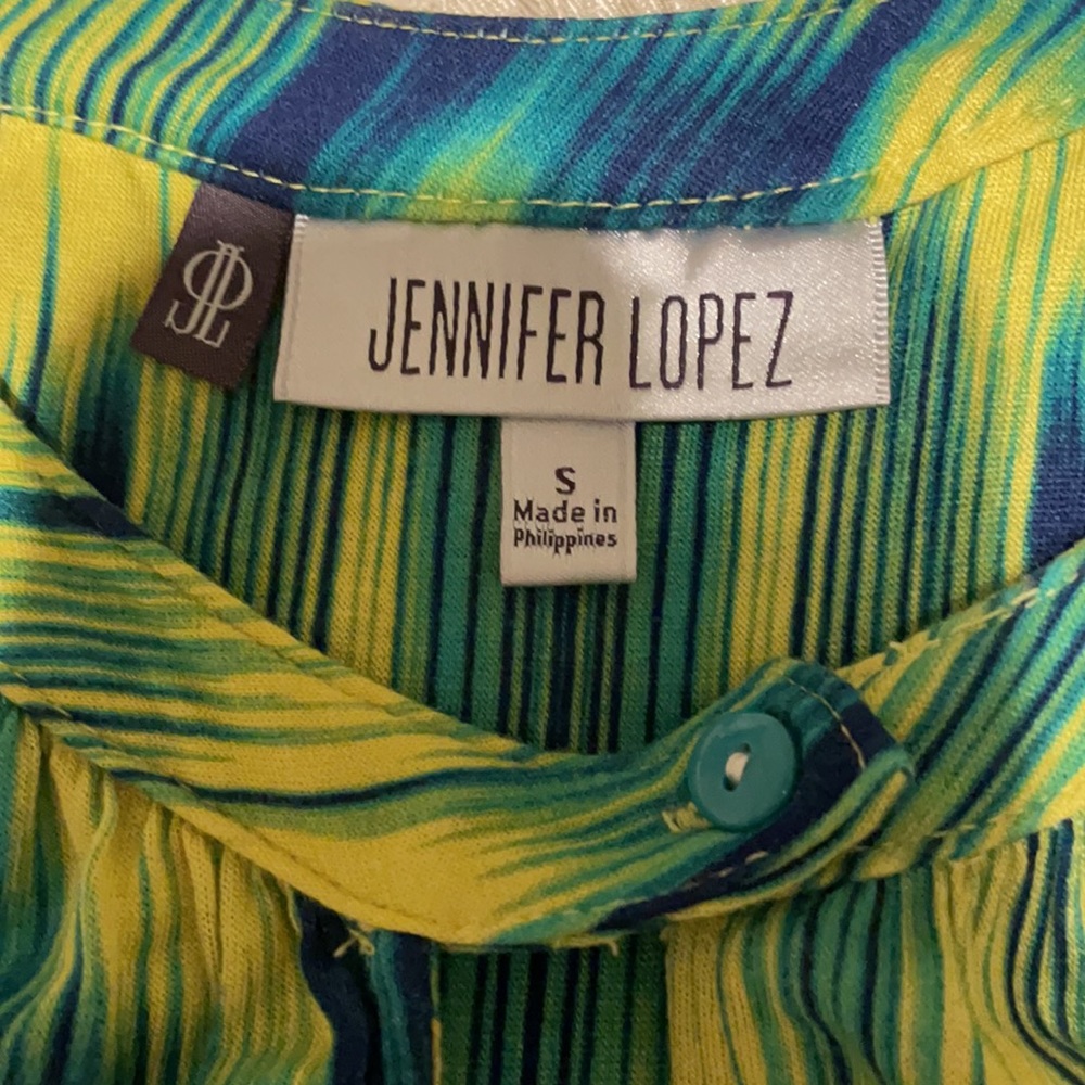 Jennifer Lopez sleeveless summer Blouse Size small - Picture 3 of 12
